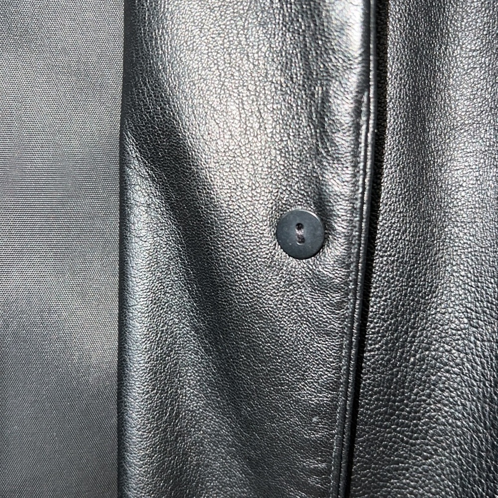 MAXAZRIA black mixed/ leather jacket 🇺🇸 - Picture 7 of 9